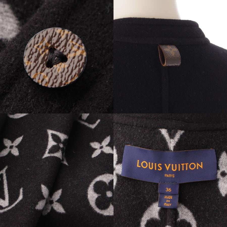 【ルイヴィトン】Louis Vuitton　23AW モノグラム シグネチャー ボクシーボタンアップコート 1ABQNY ブラック 36 【中古】202930｜retrojp｜08