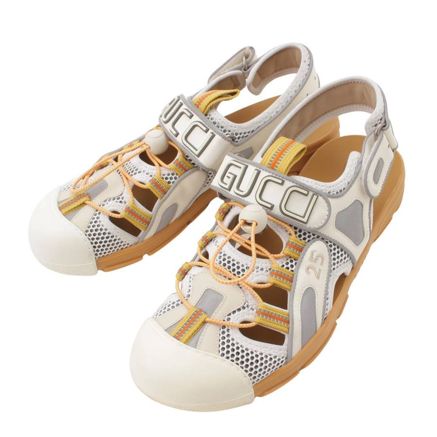 GUCCI 【グッチ】Gucci メンズ レザー×メッシュ ベルクロ スニーカー  