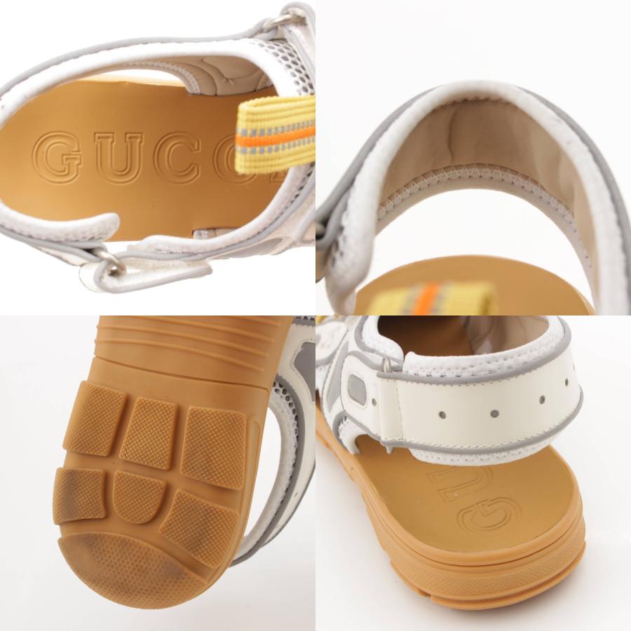 GUCCI 【グッチ】Gucci メンズ レザー×メッシュ ベルクロ スニーカー  