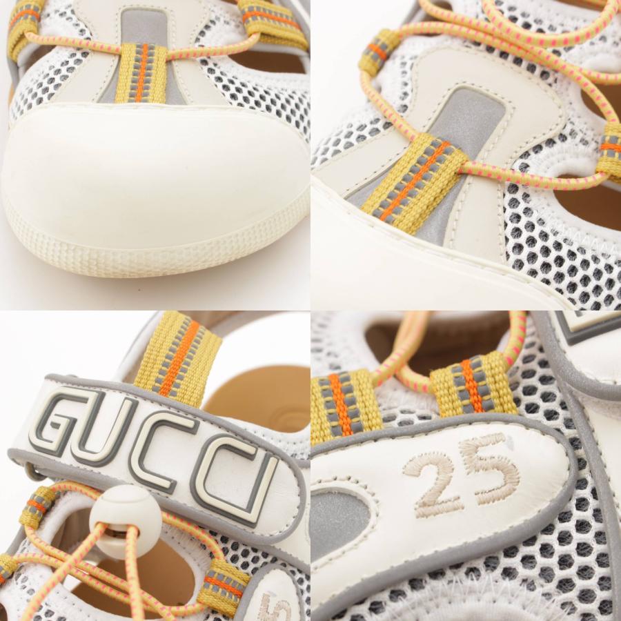 GUCCI 【グッチ】Gucci メンズ レザー×メッシュ ベルクロ スニーカー  