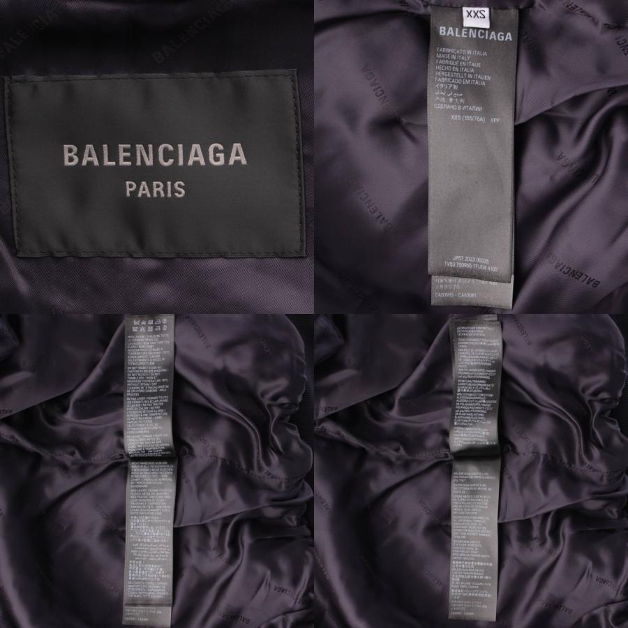 【バレンシアガ】Balenciaga　23年 キャメル×ナイロン ジップアップ パーカー 750965 ネイビー XXS 【中古】【正規品保証】203075｜retrojp｜07