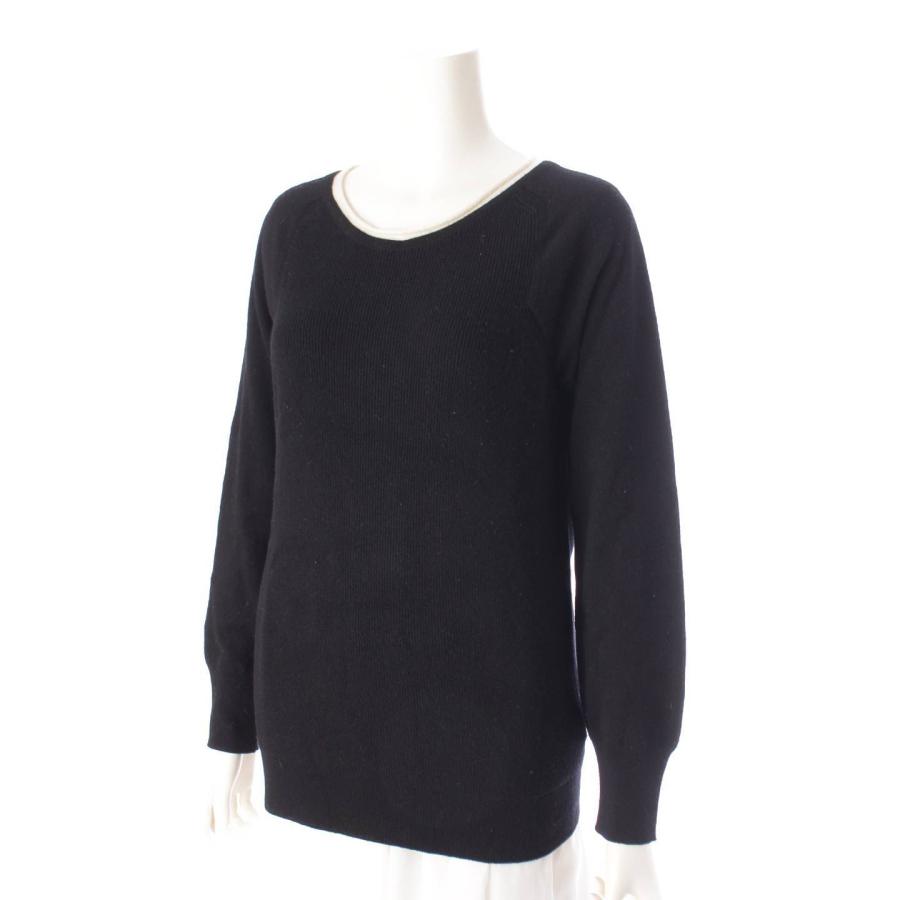 エルメス HERMES カシミヤ100% ニット セーター イタリア製 S 黒 エルメス HERMES カシミヤ100% ニット セーター イタリア製 S 黒
