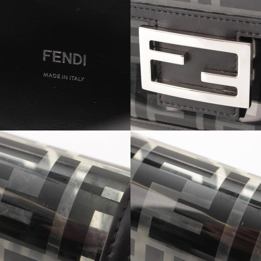 【フェンディ】Fendi　ズッカ マンマバケット クリア 2WAY ハンド ショルダー バッグ 8BR600 ブラック 【中古】【正規品保証】203137｜retrojp｜07