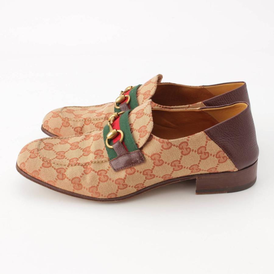 グッチ】Gucci メンズ シェリーライン GGキャンバス ホースビット 