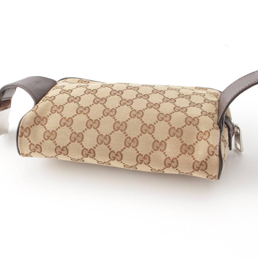 【グッチ】Gucci　GGキャンバス ロゴ ベルトバッグ ウエストバッグ 449174 ブラウン 【中古】【正規品保証】203720｜retrojp｜04