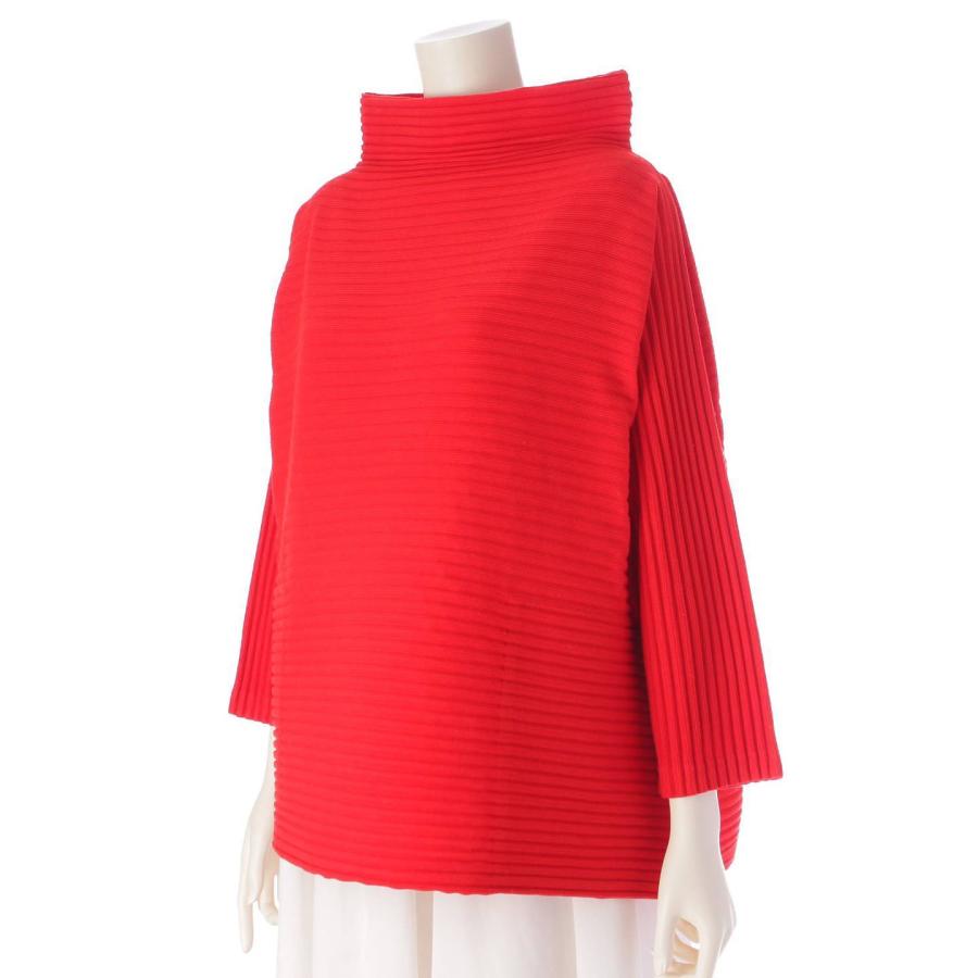 新品同イッセイミヤケ me ワッフルカットソー 長袖F