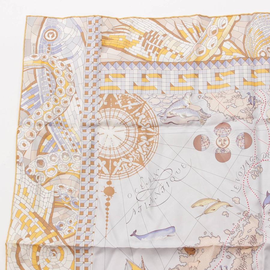 HERMES 【エルメス】Hermes カレ90 Le Voyage De Pytheas HERMES 【エルメス】Hermes カレ90 Le Voyage De Pytheas