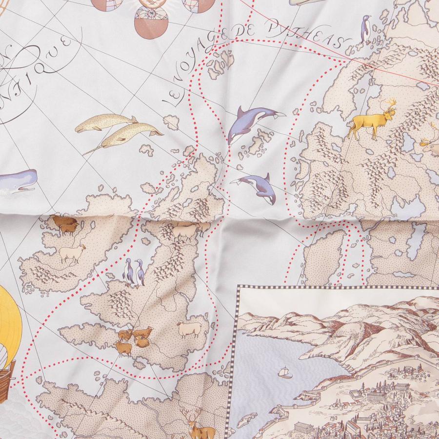 HERMES 【エルメス】Hermes カレ90 Le Voyage De Pytheas HERMES 【エルメス】Hermes カレ90 Le Voyage De Pytheas