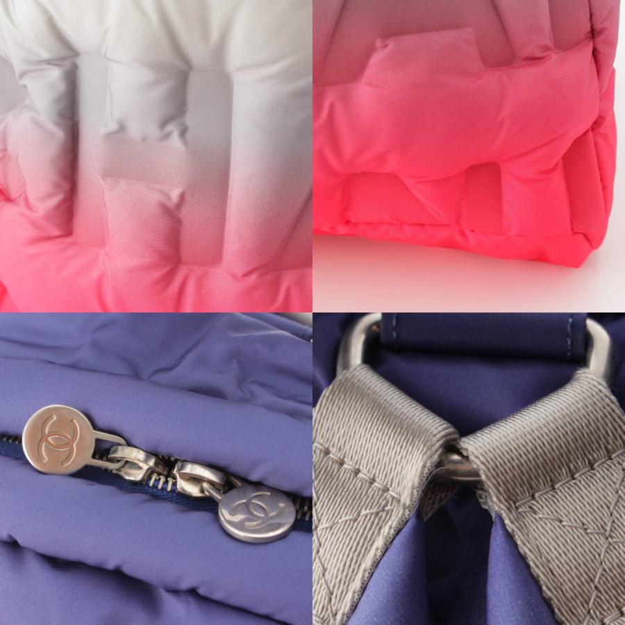 CHANEL 【シャネル】Chanel ドゥドーヌ ロゴエンボス ナイロン 