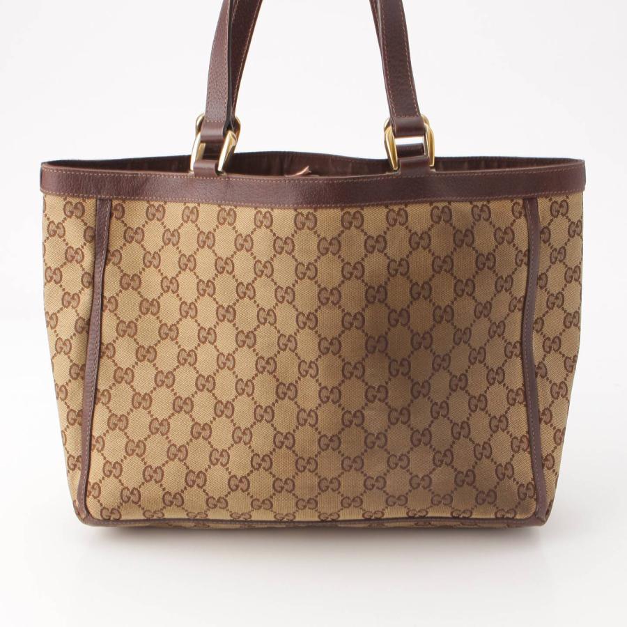 GUCCI 【グッチ】Gucci GGキャンバス レザー ハンドバッグ トート  