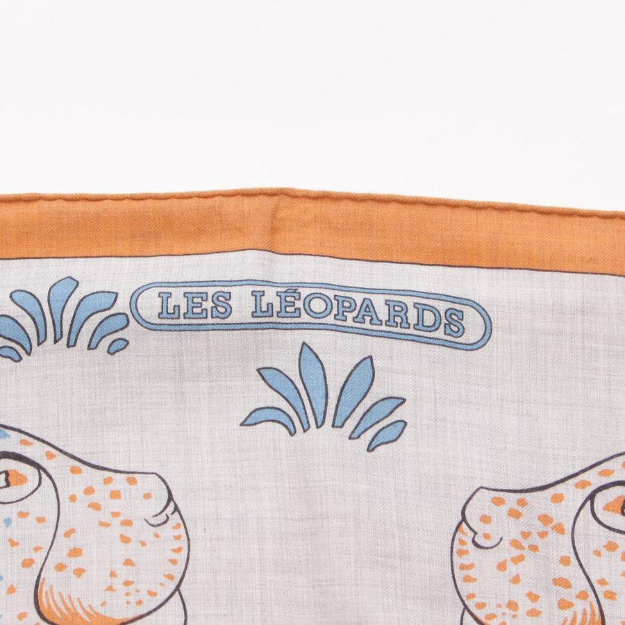エルメス】Hermes カレジェアン 140 LES LEOPARDS レオパード カシミヤ 