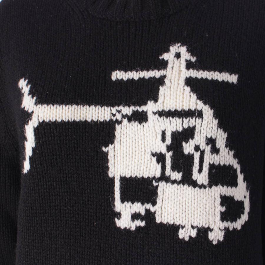 MONCLER 【モンクレール】Moncler ヘリコプター柄 クルーネック ウール 