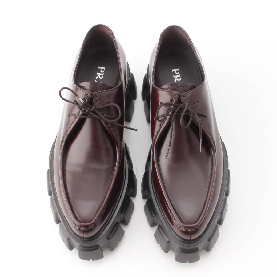 PRADA 【プラダ】Prada メンズ モノリス ブラッシュドレザー レース 