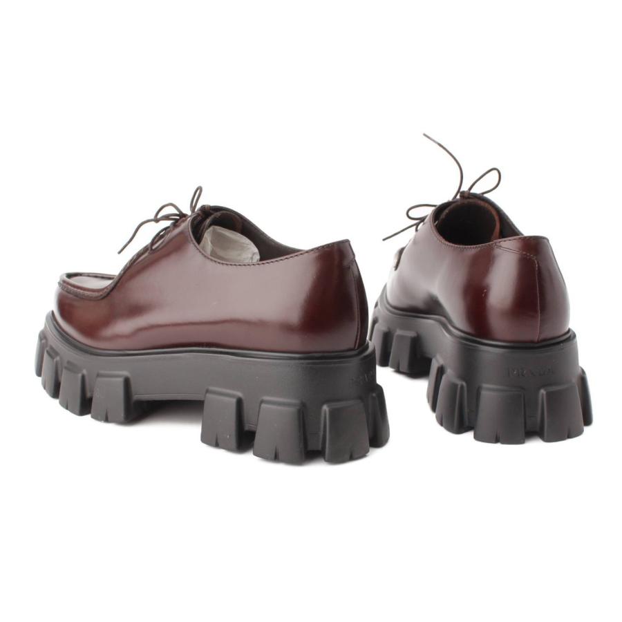 プラダ】Prada メンズ モノリス ブラッシュドレザー レースアップ 