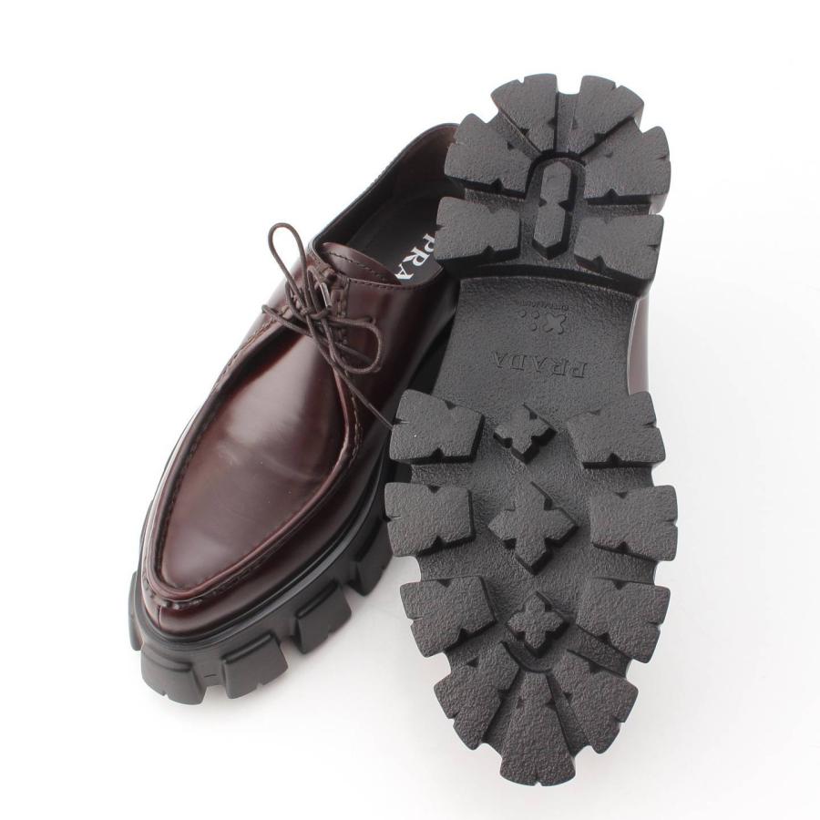 PRADA 【プラダ】Prada メンズ モノリス ブラッシュドレザー レース 