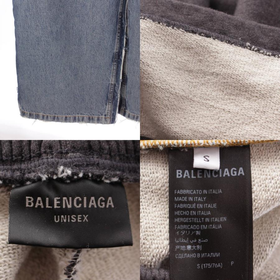 BALENCIAGA バレンシアガ 23年 ロゴペイント 切替 ワイド デニム BALENCIAGA バレンシアガ 23年 ロゴペイント 切替 ワイド デニム