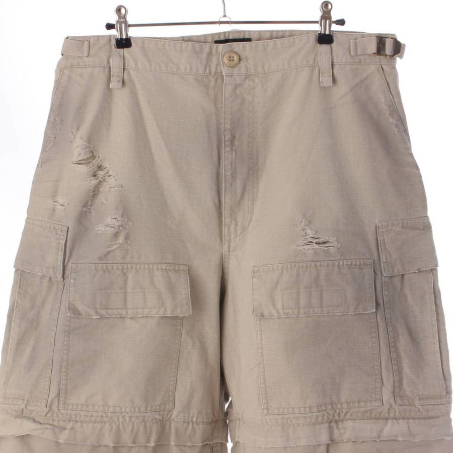 BALENCIAGA バレンシアガ 23年 LARGE CARGO コットン ダメージ BALENCIAGA バレンシアガ 23年 LARGE CARGO コットン ダメージ