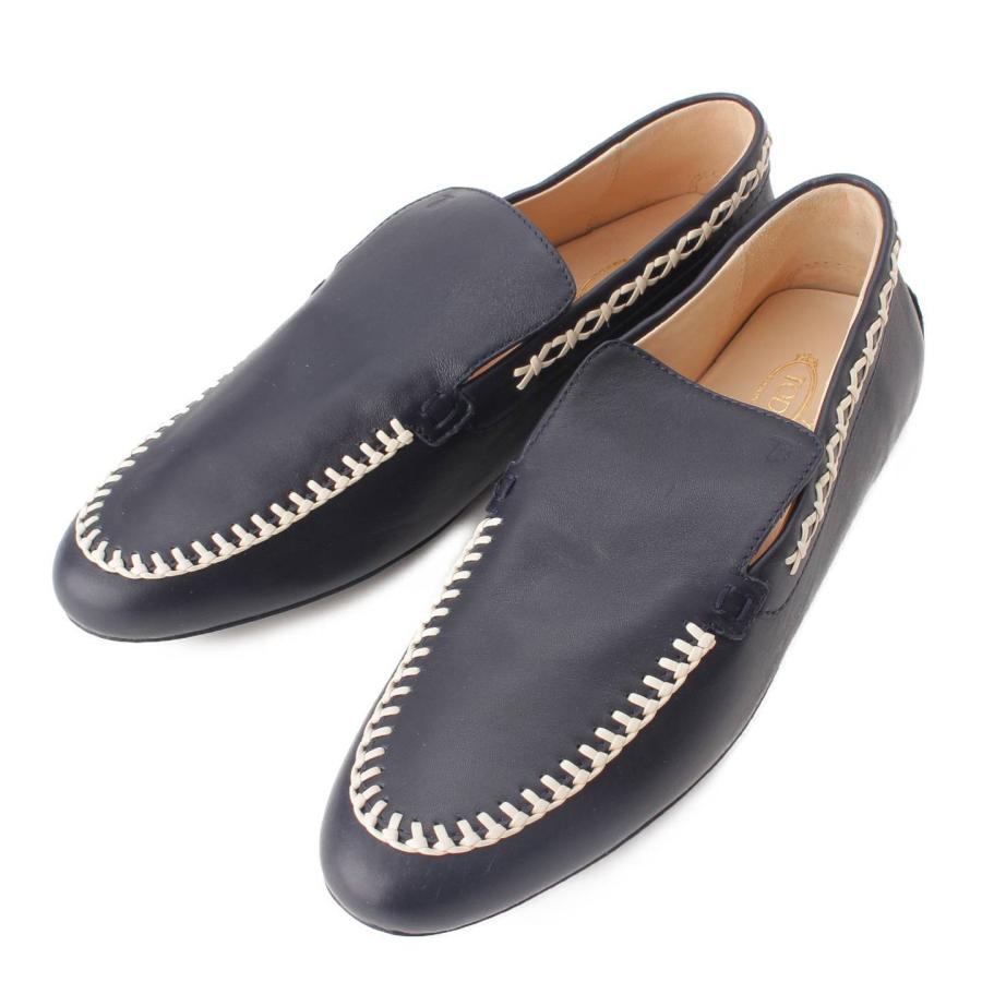 TOD'S 【トッズ】Tods マメクロゴウチ ロゴ レザー ドライビング TOD'S 【トッズ】Tods マメクロゴウチ ロゴ レザー ドライビング