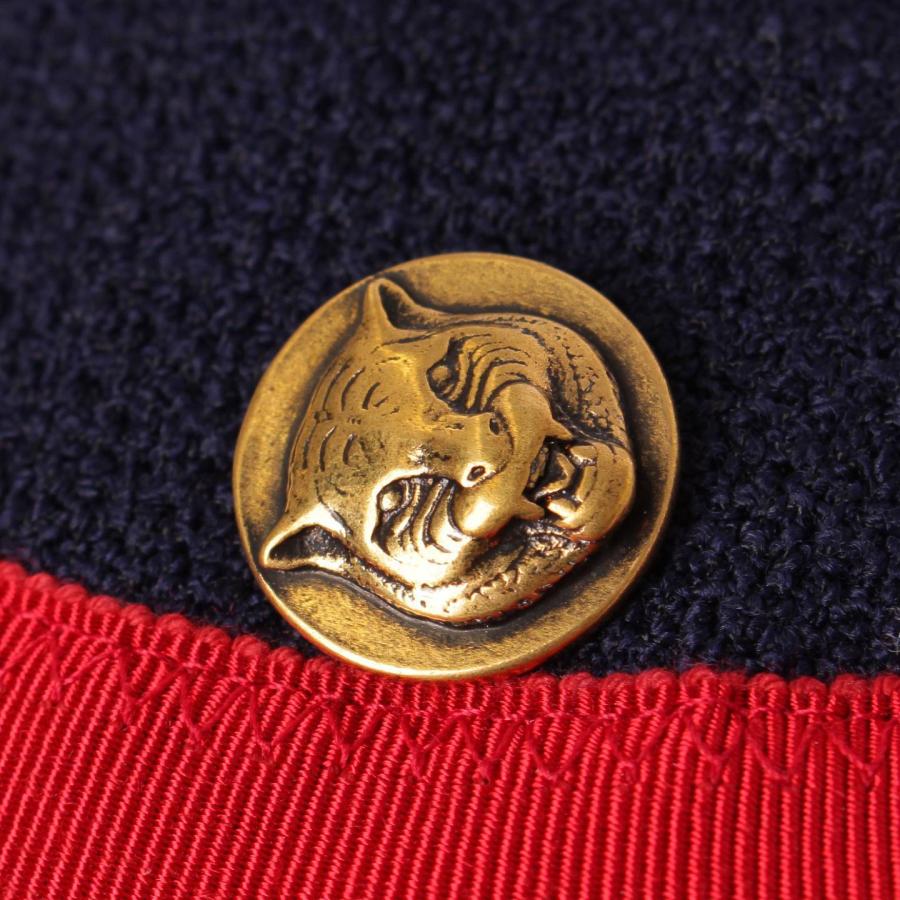 GUCCI 【グッチ】Gucci タイガーキャットボタン ジップアップ ノー 