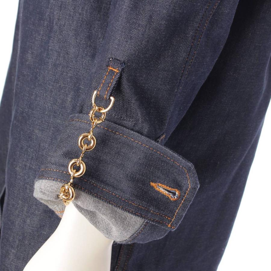 LOEWE ロエベ 24SS コットン アナグラム チェーン デニム シャツ LOEWE ロエベ 24SS コットン アナグラム チェーン デニム シャツ