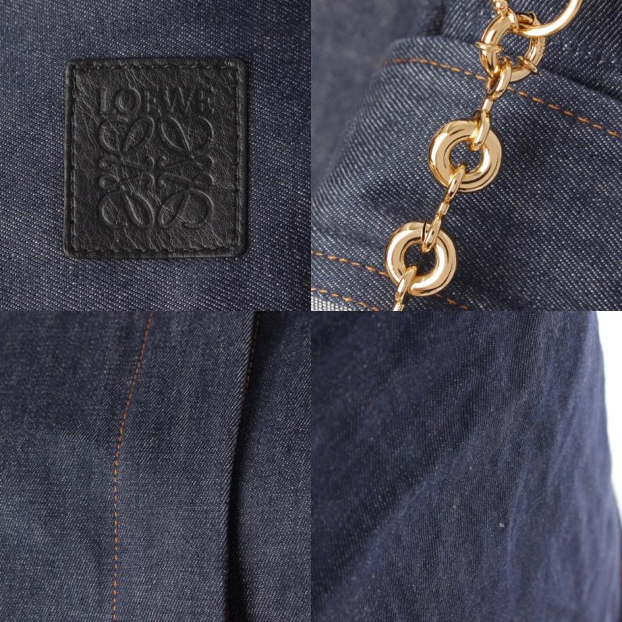 LOEWE ロエベ 24SS コットン アナグラム チェーン デニム シャツ 
