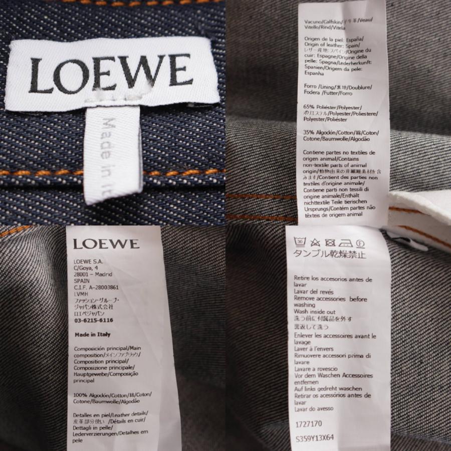 LOEWE ロエベ 24SS コットン アナグラム チェーン デニム シャツ LOEWE ロエベ 24SS コットン アナグラム チェーン デニム シャツ
