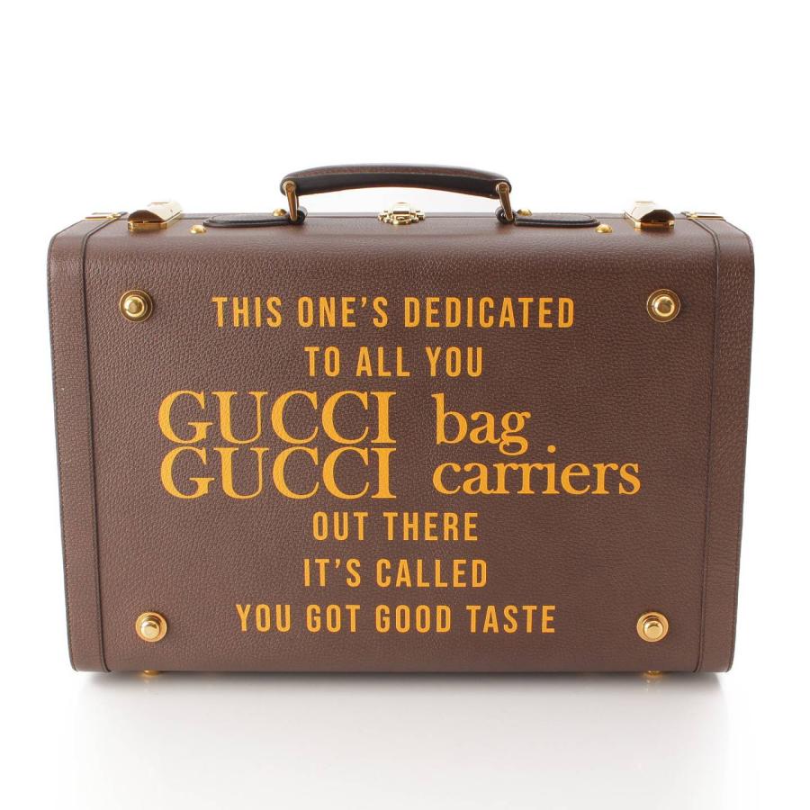 【グッチ】Gucci　100周年記念コレクション レザー アタッシュ スーツケース トランク 611642 ブラウン 【中古】【正規品保証】205969｜retrojp｜04