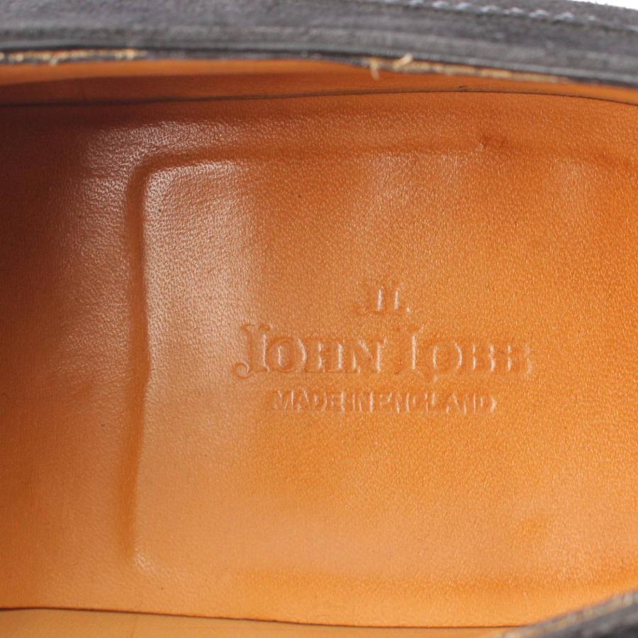 【ジョンロブ】John Lobb メンズ ブレンウッド スエード シングルモンク ローファー シューズ ブラック６1/2【中古】206453｜retrojp｜07