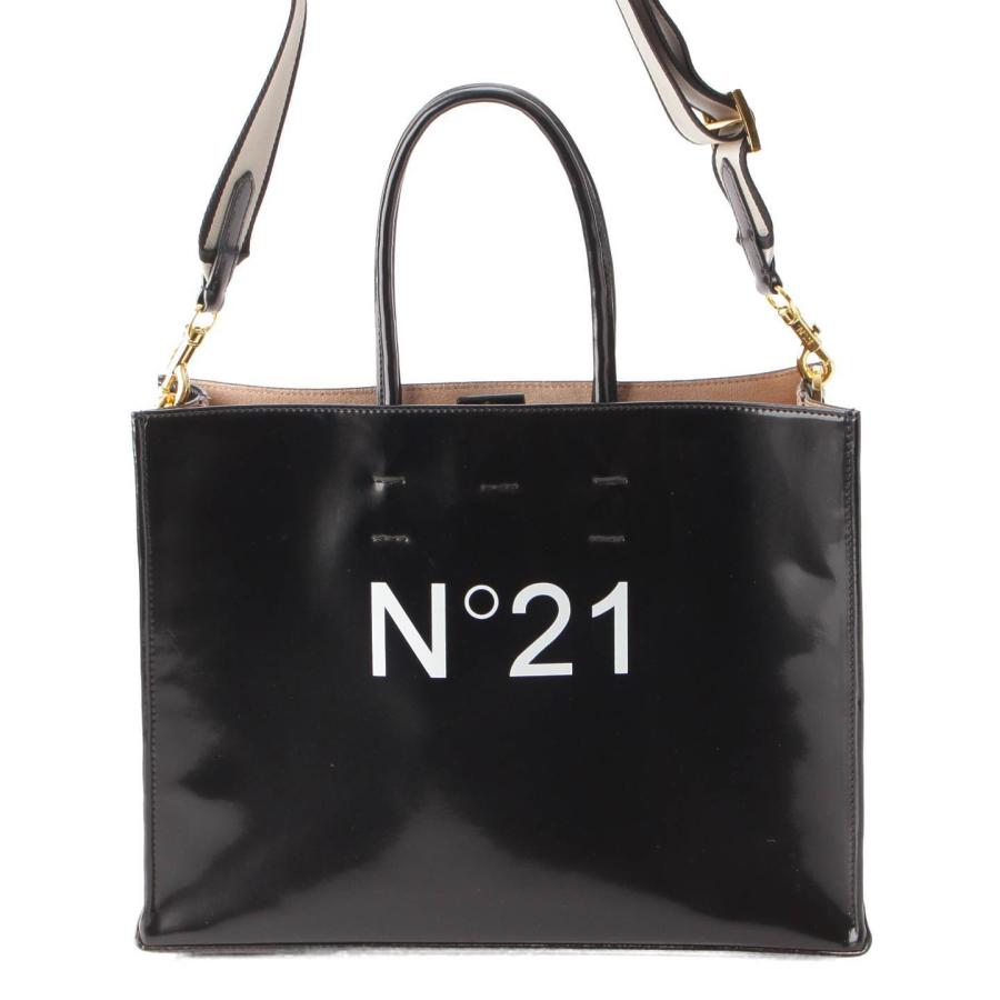N°21 【ヌメロ ヴェントゥーノ】N21 エナメル ロゴ ショッパー N°21 【ヌメロ ヴェントゥーノ】N21 エナメル ロゴ ショッパー