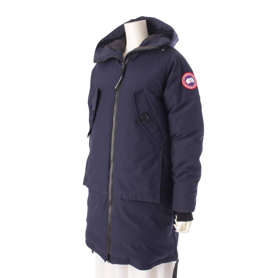 【カナダグース】CANADA GOOSE　OLYMPIA PARKA オリンピアパーカ フード ダウンジャケット 5803L ネイビー XS 【中古】206876｜retrojp｜02