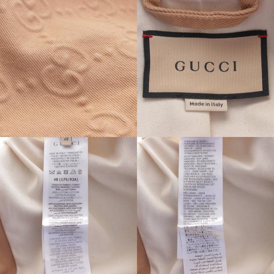 GUCCI（グッチ） オーガニックデニム GGエンボス コーチ ジャケット