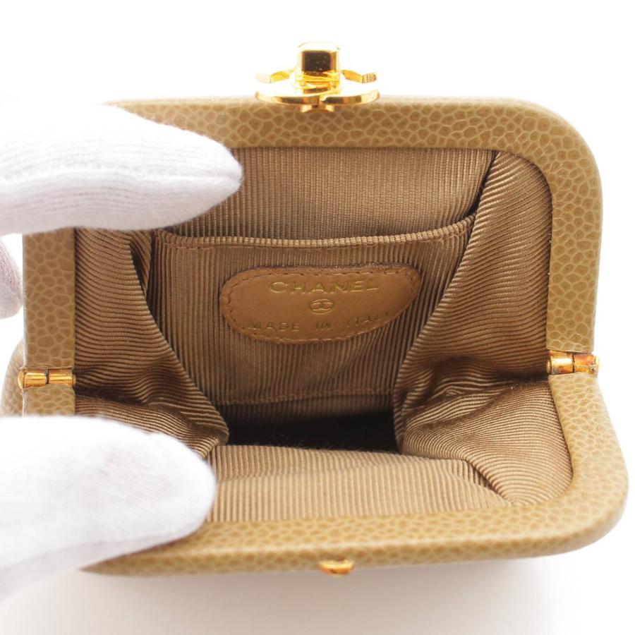 CHANEL 【シャネル】Chanel 4番台 ココマーク キャビアスキン がま口 