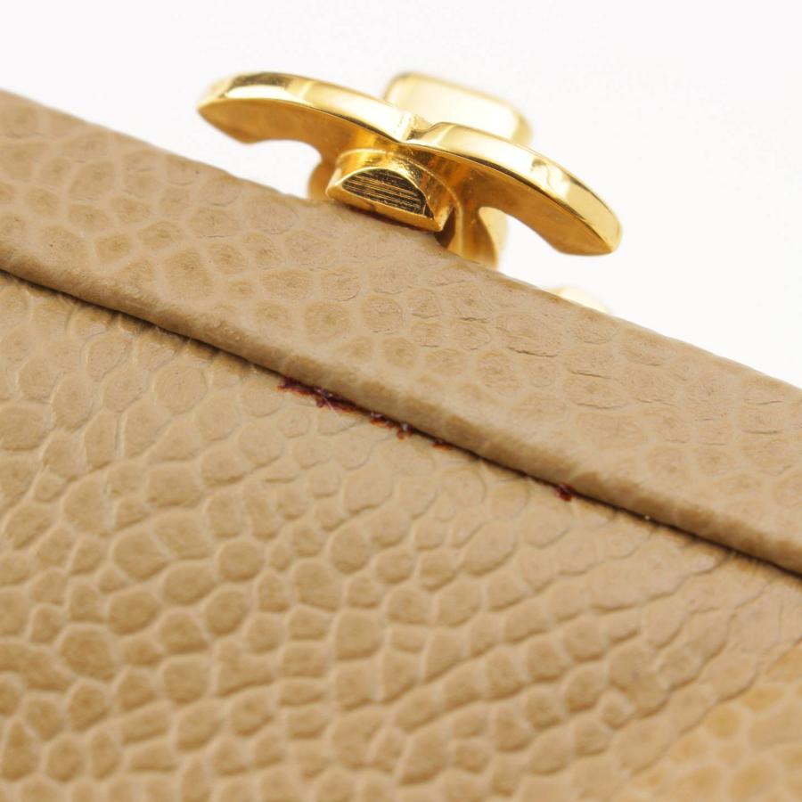 CHANEL 【シャネル】Chanel 4番台 ココマーク キャビアスキン がま口 