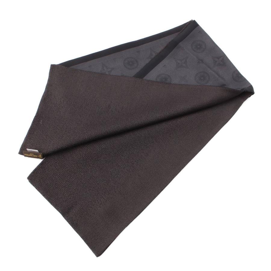 ルイヴィトン】Louis Vuitton モノグラム シルク ウール ストール  