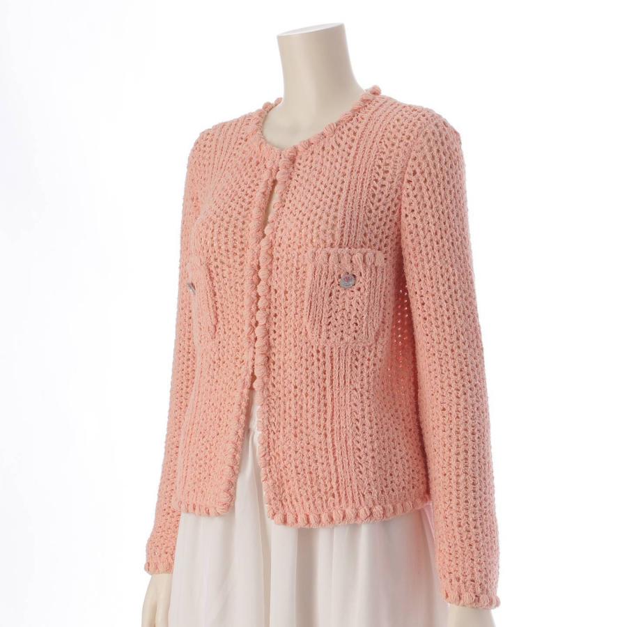 CHANEL 【シャネル】Chanel 17C ロゴボタン コットン 透かし編み CHANEL 【シャネル】Chanel 17C ロゴボタン コットン 透かし編み