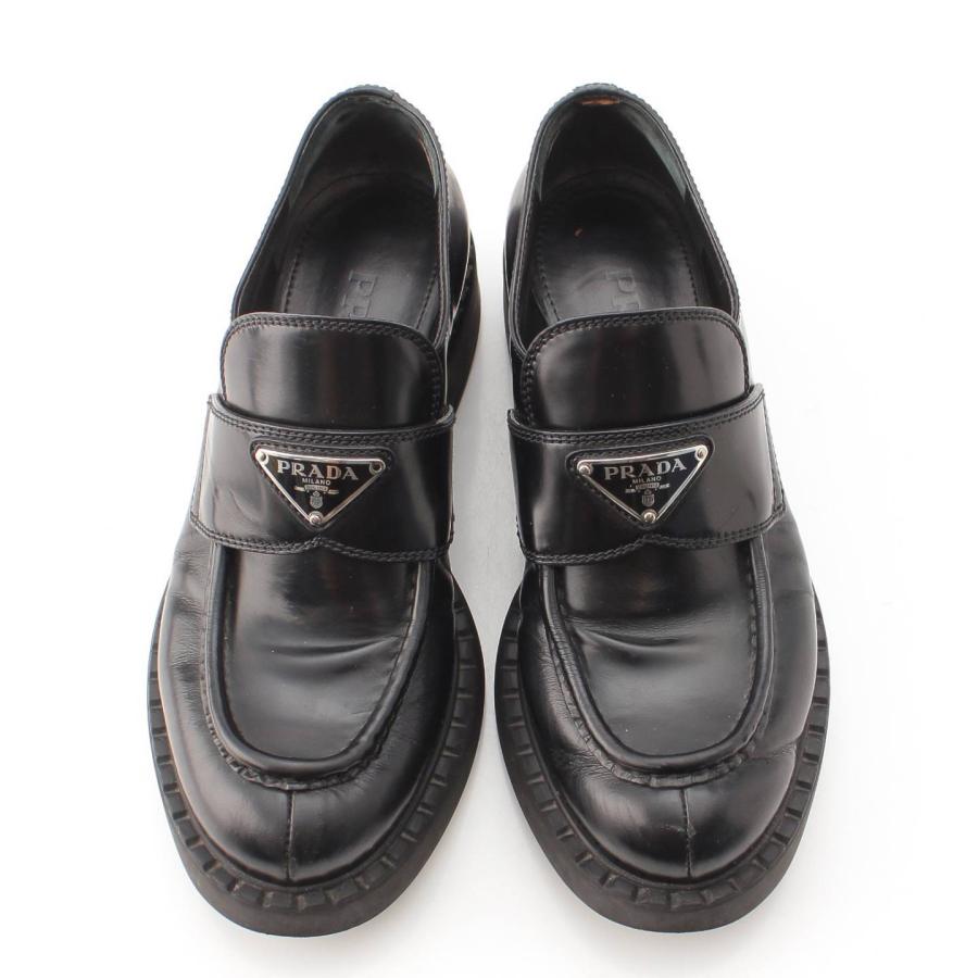 PRADA 【プラダ】Prada モノリス ブラッシュドレザー ローファー PRADA 【プラダ】Prada モノリス ブラッシュドレザー ローファー