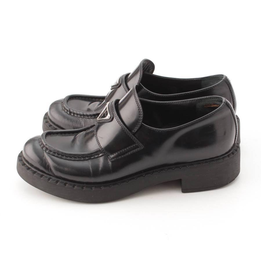 PRADA 【プラダ】Prada モノリス ブラッシュドレザー ローファー PRADA 【プラダ】Prada モノリス ブラッシュドレザー ローファー
