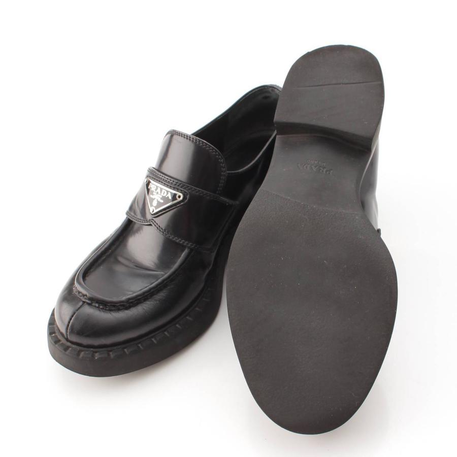 PRADA 【プラダ】Prada モノリス ブラッシュドレザー ローファー PRADA 【プラダ】Prada モノリス ブラッシュドレザー ローファー