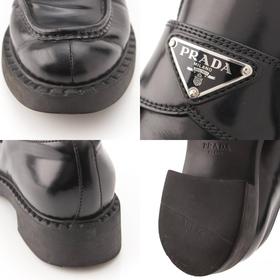 PRADA 【プラダ】Prada モノリス ブラッシュドレザー ローファー PRADA 【プラダ】Prada モノリス ブラッシュドレザー ローファー