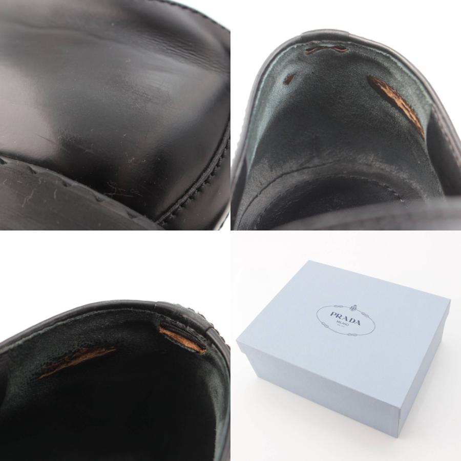 PRADA 【プラダ】Prada モノリス ブラッシュドレザー ローファー PRADA 【プラダ】Prada モノリス ブラッシュドレザー ローファー