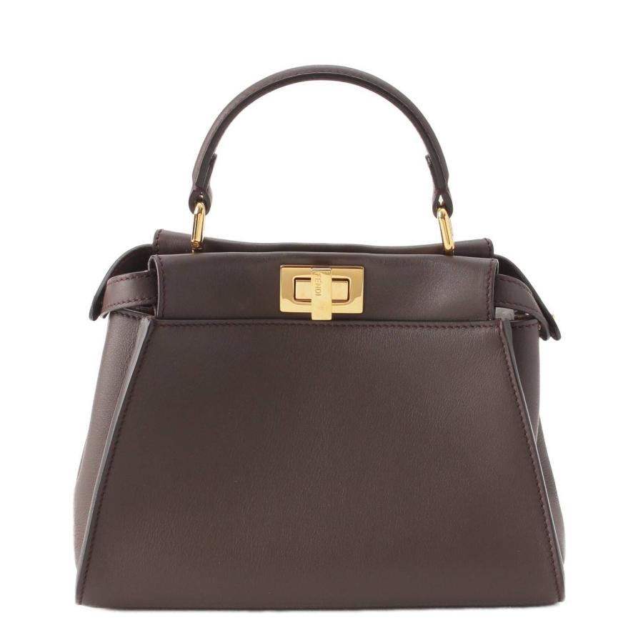 フェンディ】Fendi ピーカブー ミニ 2way レザー ハンドバッグ 