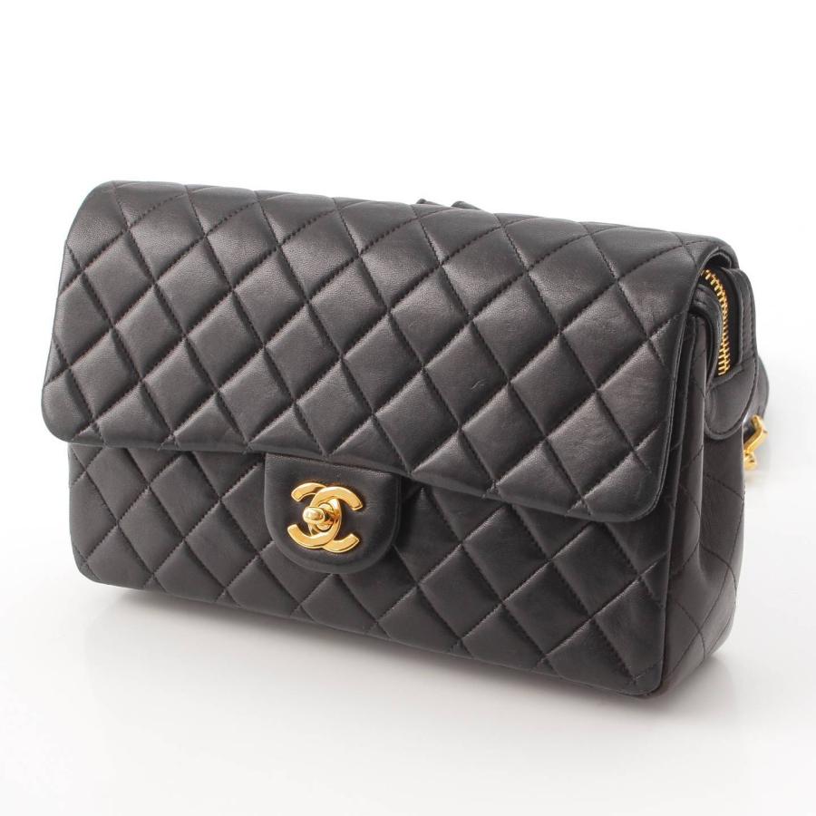 シャネル】Chanel 4番台 マトラッセ25 ラムスキン チェーンショルダー 