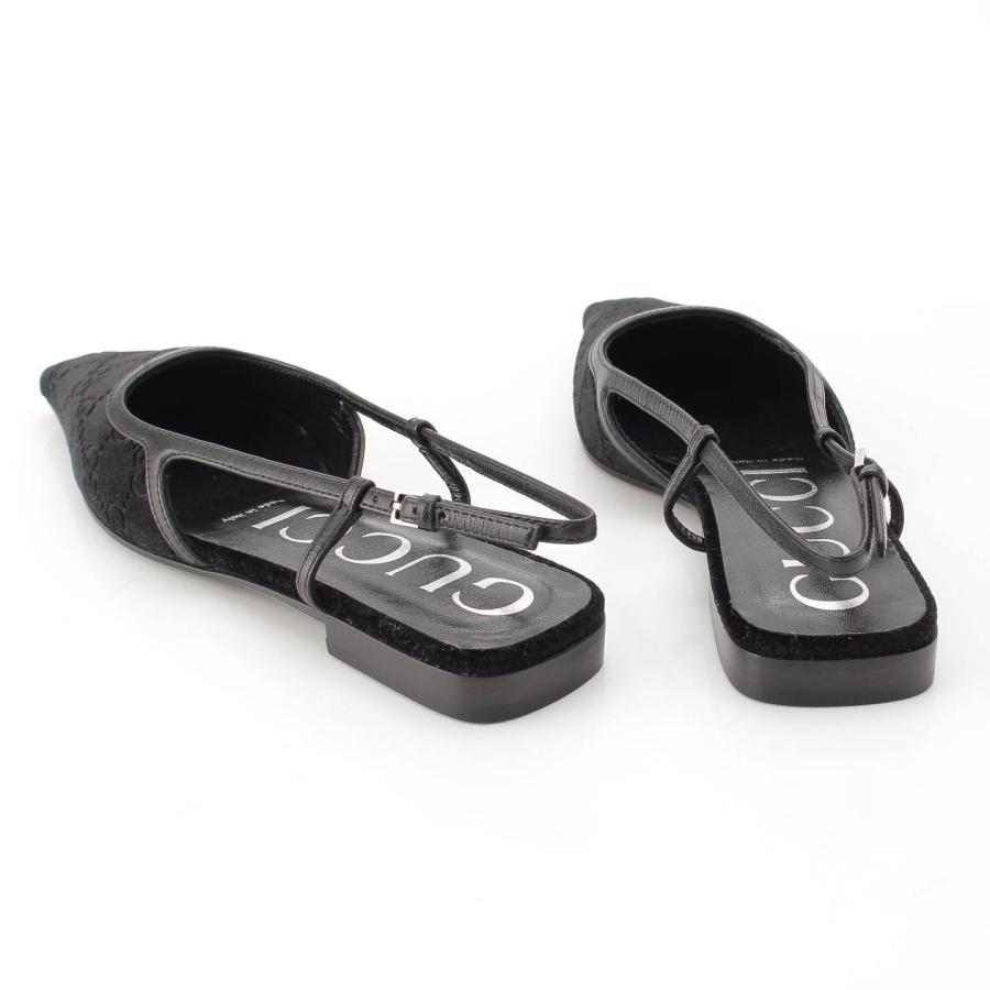 GUCCI 【グッチ】Gucci GG ベロア スリングバッグ フラットパンプス 