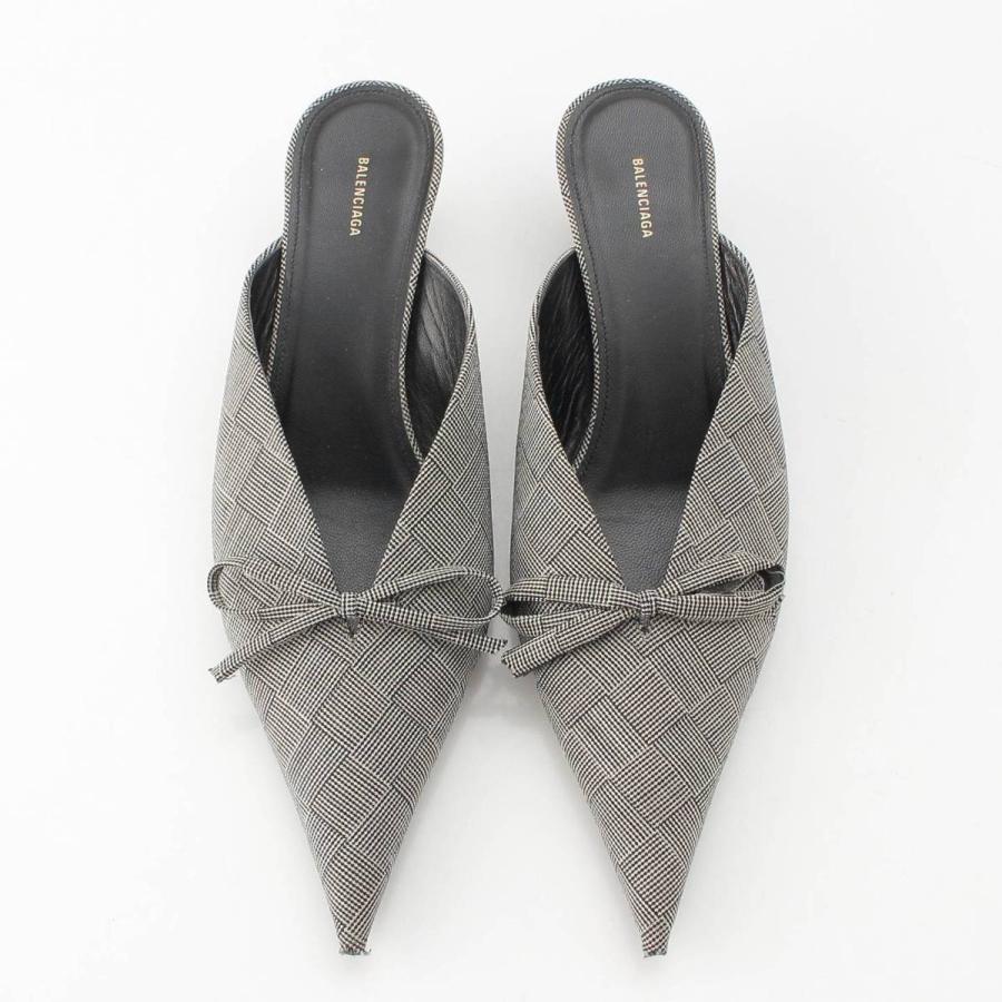 バレンシアガ 黒ミュール ヒール パンプス 39 バレンシアガ 黒ミュール ヒール パンプス 39 バレンシアガ 黒