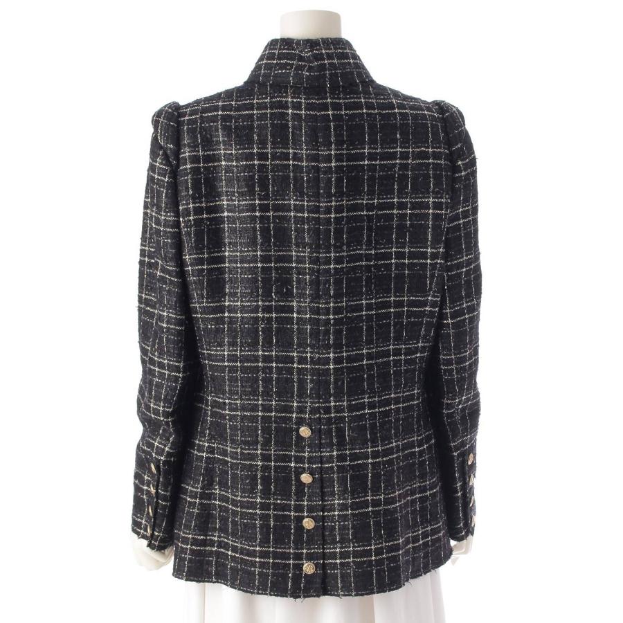 CHANEL 【シャネル】Chanel 08C ツイード ラメ ハサミモチーフボタン  