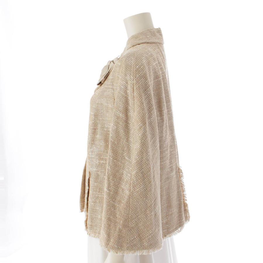 CHANEL 【シャネル】Chanel 08P カメリアブローチ付き リネン×シルク  