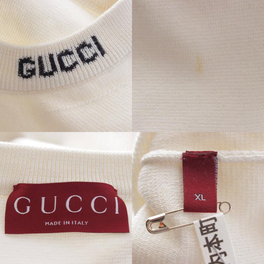 GUCCI 【グッチ】Gucci 24AW メンズ ロゴ刺繍 シルク コットン T GUCCI 【グッチ】Gucci 24AW メンズ ロゴ刺繍 シルク コットン T