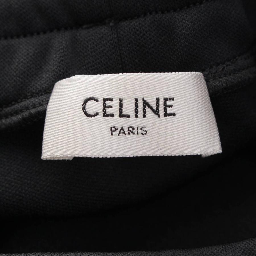 CELINE セリーヌ 22年 ロゴ ラインストーン ビジュー 台形