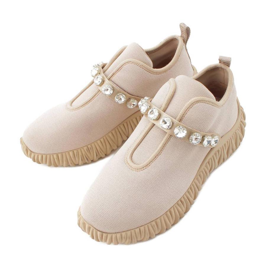 miu 【ミュウミュウ】Miu Miu マテラッセソール クリスタルビジュー 