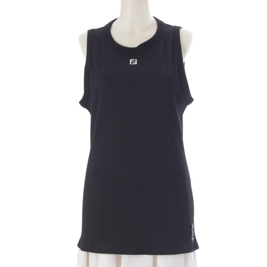 FENDI（フェンディ） 24SS FFロゴ リブ タンクトップ FY1297 ブラック